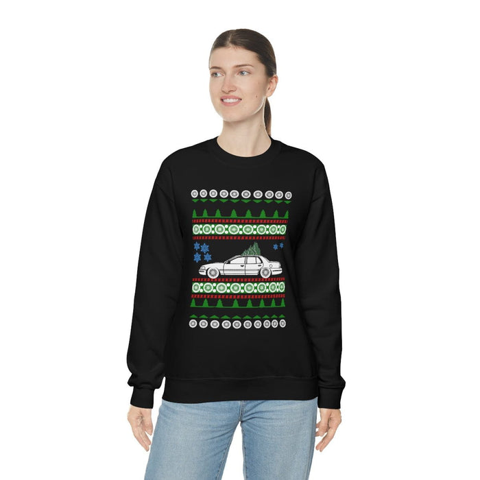 Canada car like 2nd gen Crown Victoria Ugly Christmas Sweater Sweatshirt