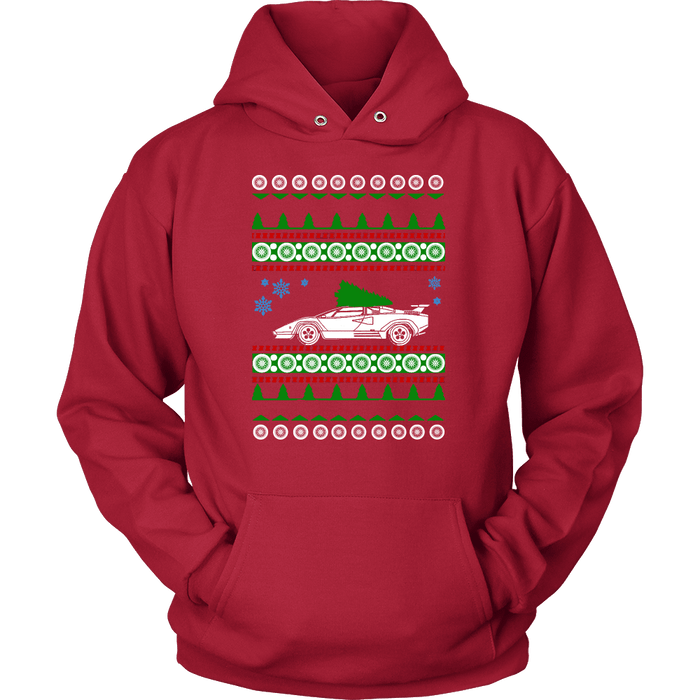 Exotic Car Ugly Christsmas Sweater, hoodie and long sleeve t-shirt Lamborghini Countach sweatshirt