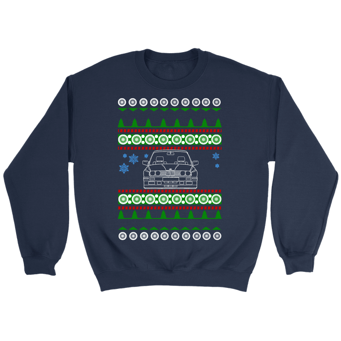 BMW E30 M3 Head-On Ugly Christmas Sweater, hoodie and long sleeve t-shirt sweatshirt