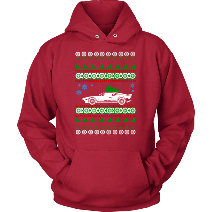 Pantera DeTomaso GTS Ugly Christmas Sweater, hoodie and long sleeve t-shirt sweatshirt