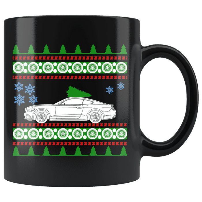 2018 Ford Mustang GT Ugly Christmas Sweater Mug