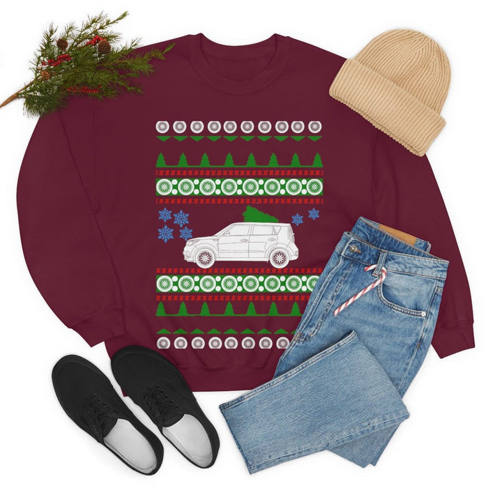 UK Car like a Soul Ugly Christmas Sweater kia