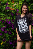 Build Boost Not Bombs T shirt (black)-Free US shipping- Tool and Dye Designs