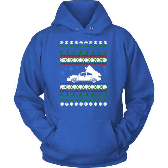 PNW Subies Collaboration Japanese Car STI Blobeye Ugly Christmas Sweater and hoodie sweatshirt