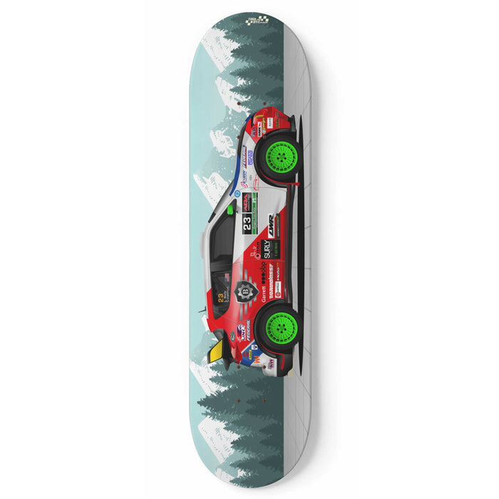 Car Art Lars Wolfe Rally Car Skateboard Deck 7-ply Hardrock Maple