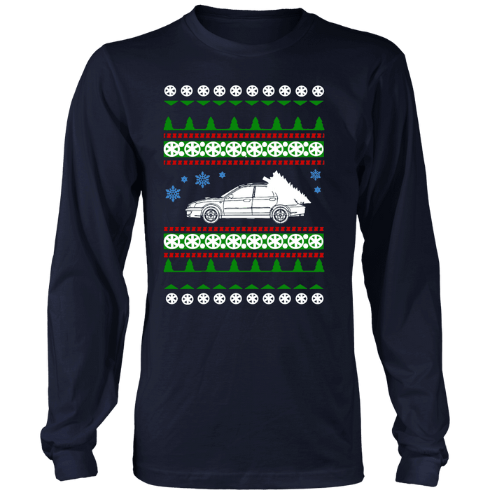 Japanese Car WRX Wagon Ugly Christmas Sweater Sweatshirt and Hoodie sweatshirt