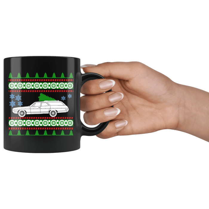 1968 Chevy Caprice Classic Wagon Ugly Christmas Sweater Mug