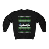 car like a 1968 Mustang convertible ugly christmas sweater