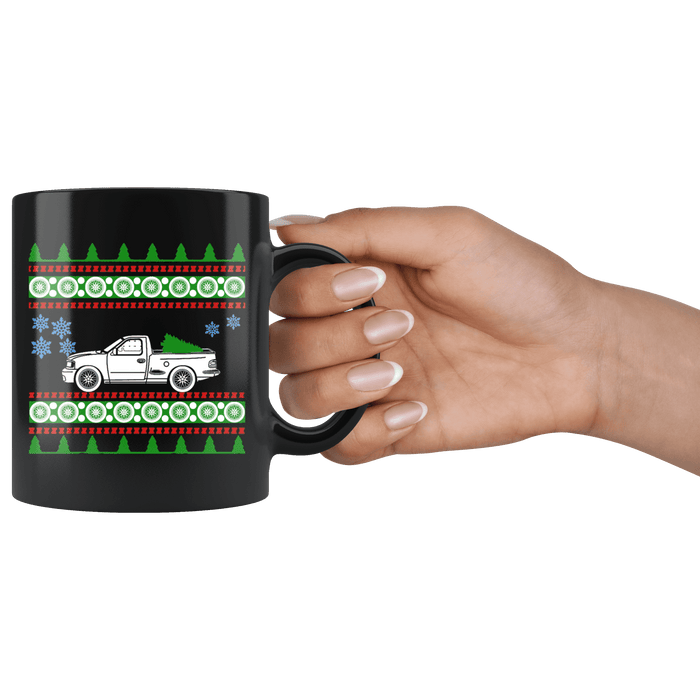 2002 Ford Lightning F-150 Truck Ugly Christmas Sweater Mug