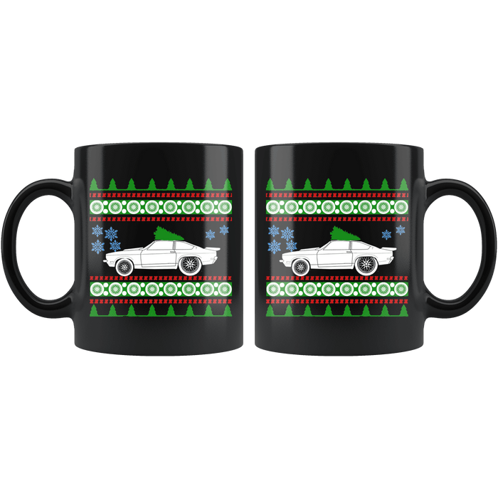 1973 Chevy Vega Drag Christmas Sweater Mug