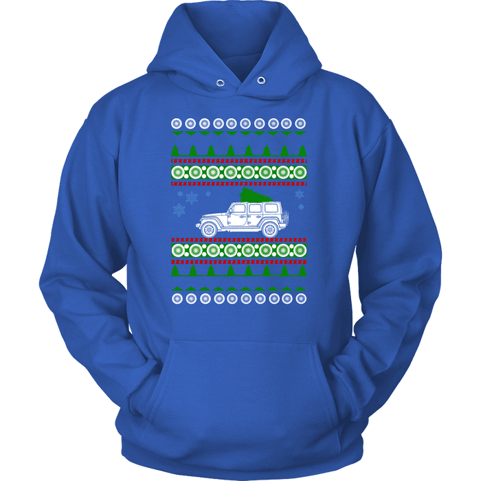 off road american vehicle Wrangler 4 door ugly christmas sweater, hoodie and long sleeve t-shirt sweatshirt