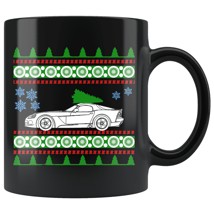 Car like a Fourth Generation Viper Ugly Christmas Sweater Mug