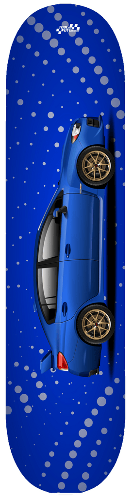 Car Art 2015 Subaru STI Skateboard Deck 7-ply Canadian Hard Rock Maple Blue V1