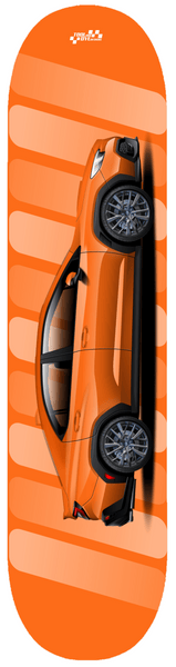 Car Art 2022 Launch Edition Subie Skateboard Deck 7-ply Canadian Hard Rock Maple Orange V2