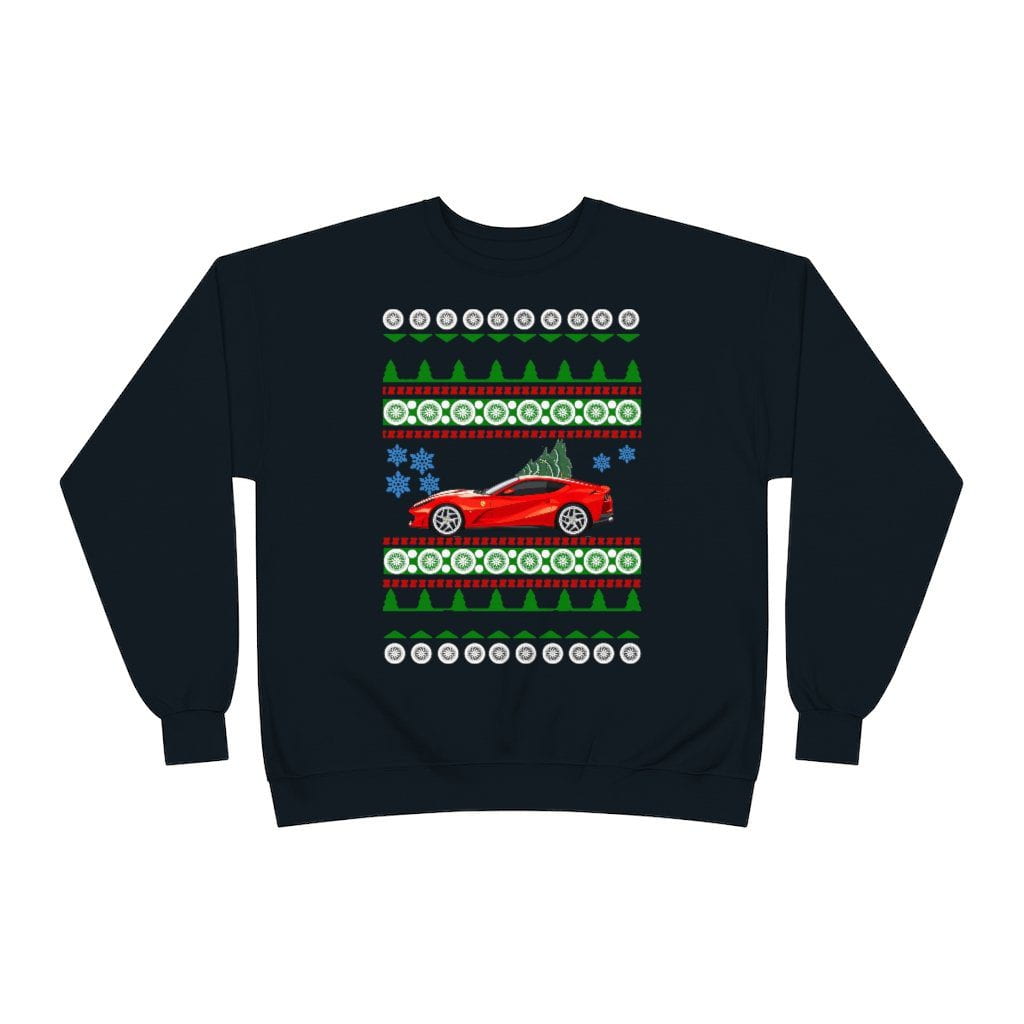 Exotic car 812 Superfast Ferrari Ugly Christmas sweater v2