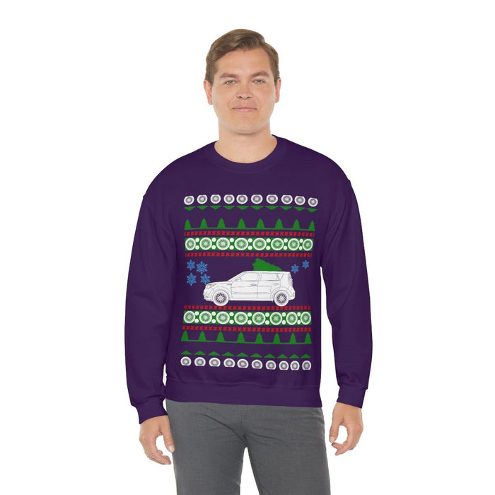 UK Car like a Soul Ugly Christmas Sweater kia