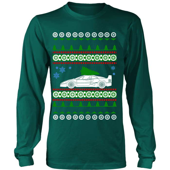 Ferrari F40 Ugly Christmas Sweater, hoodie and long sleeve t-shirt sweatshirt