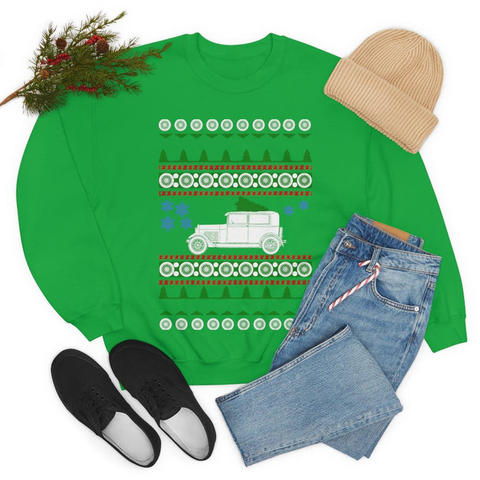 Old car like a Model A ugly Christmas Sweater Sweatshirt