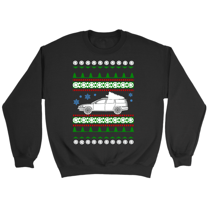 Swedish Car like a  V70R Ugly Christmas Sweater hoodie and long sleeve t-shirt XC70 sweatshirt