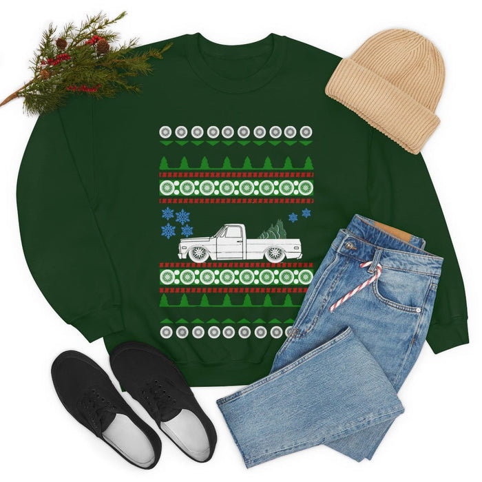 C10 Fleetside Ugly Christmas Sweater Sweatshirt