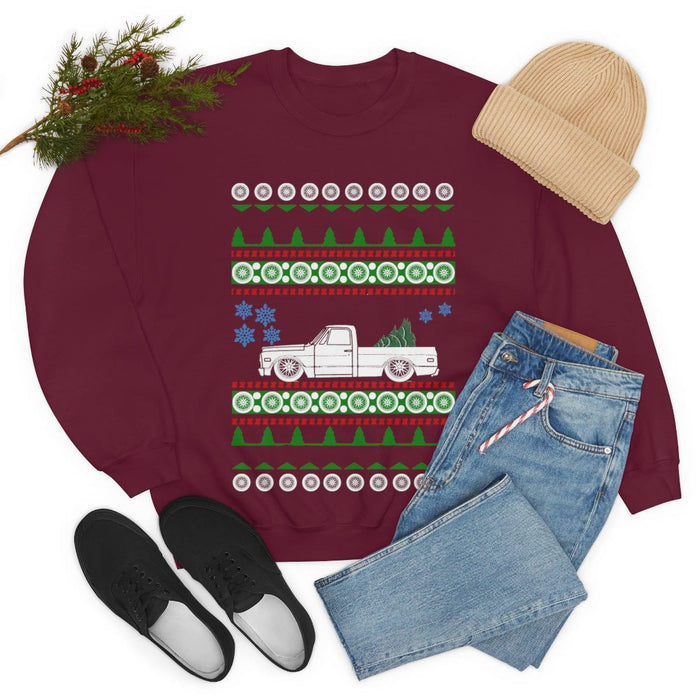 C10 Fleetside Ugly Christmas Sweater Sweatshirt