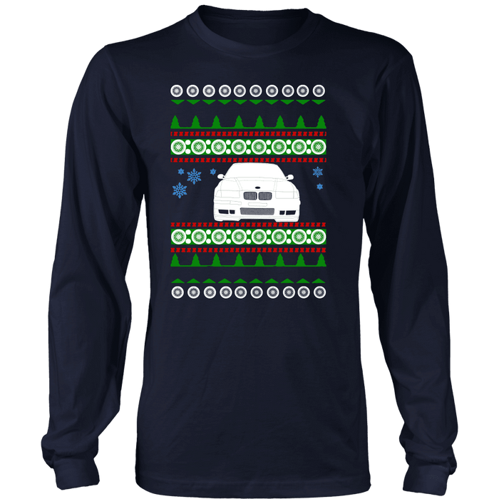 BMW E36 M3 front Ugly Christmas Sweater, hoodie and long sleeve t-shirt sweatshirt