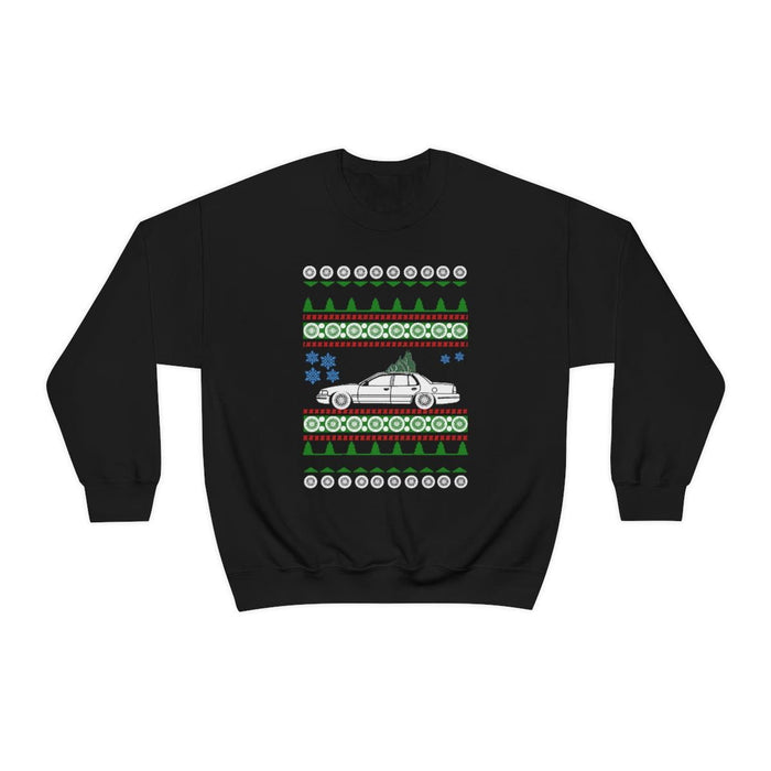 Canada car like 2nd gen Crown Victoria Ugly Christmas Sweater Sweatshirt