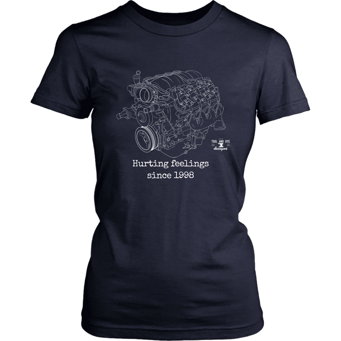 LS3 Engine Illustration Hurting Feelings T-shirt 2nd design