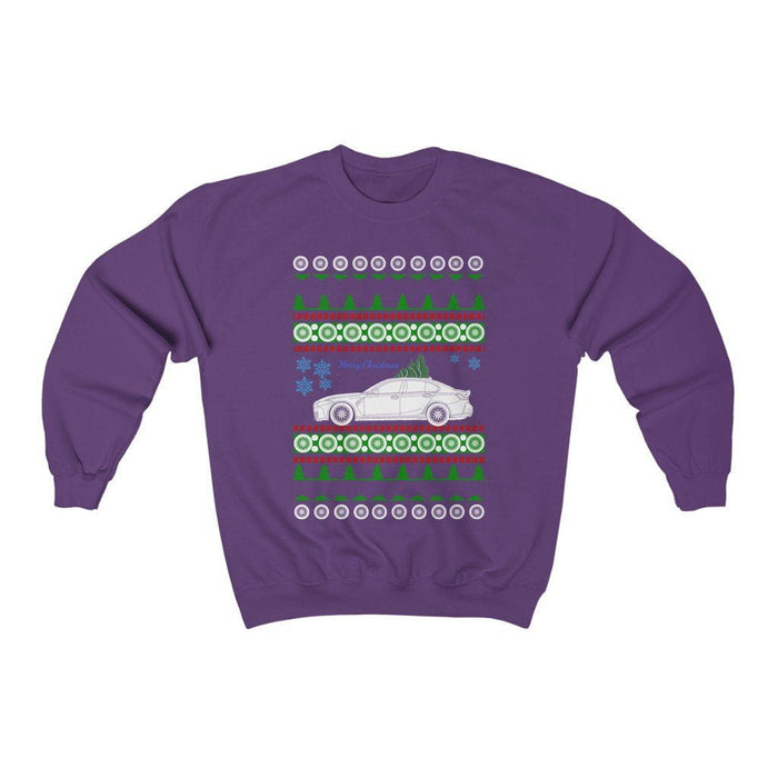 G80 M3 front and rear print ugly christmas sweater sweatshirt