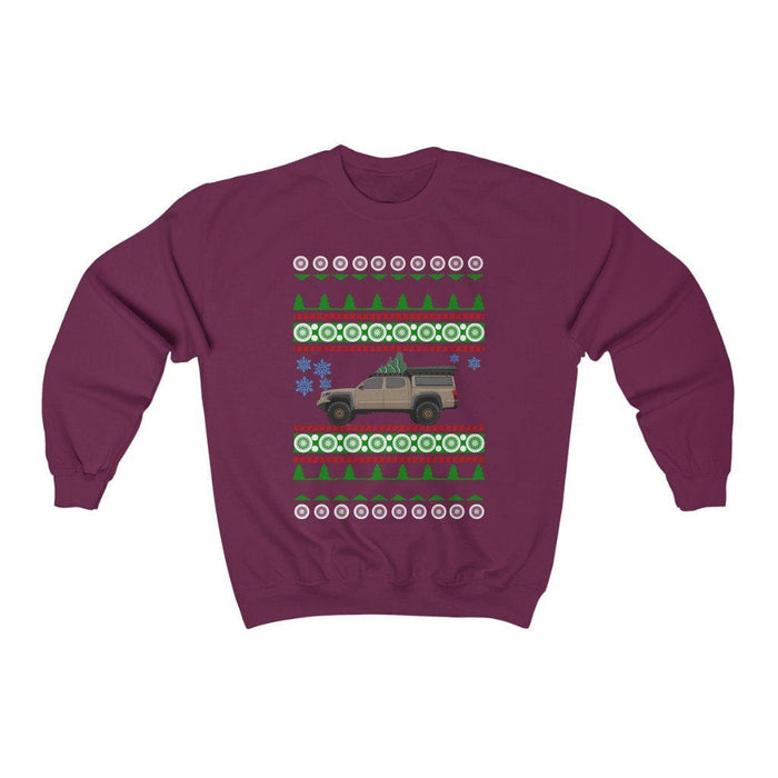 Truck like a 3rd gen Tacoma sand color Ugly christmas Sweater Sweatshirt