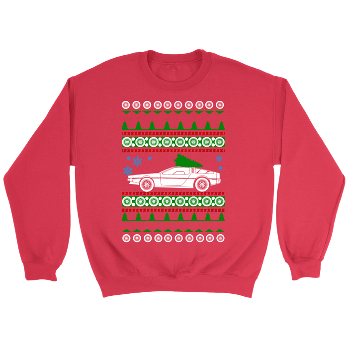 DeLorean DMC-12 Ugly Christmas Sweater, Hoodie and long sleeve t-shirt sweatshirt