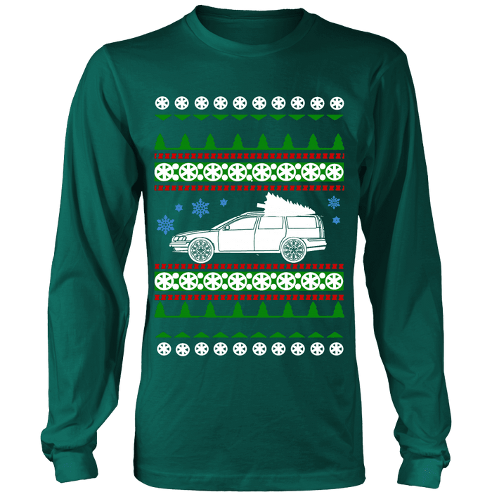 Swedish Car like a  V70R Ugly Christmas Sweater hoodie and long sleeve t-shirt XC70 sweatshirt