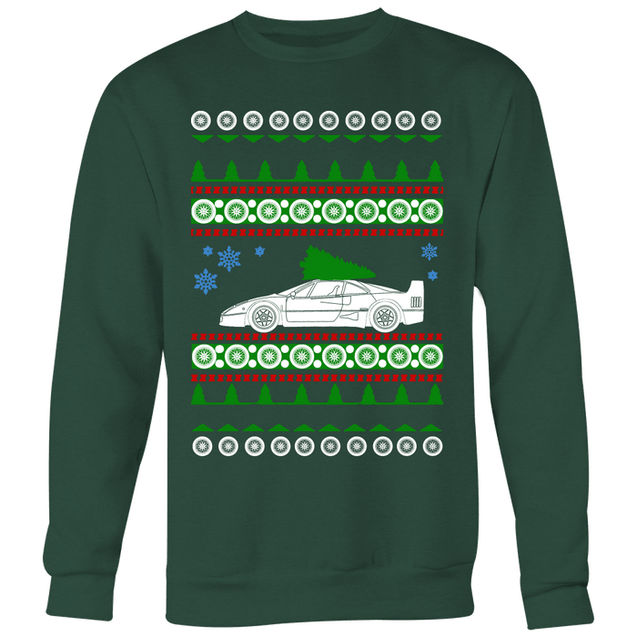 Ferrari F40 Ugly Christmas Sweater, hoodie and long sleeve t-shirt sweatshirt