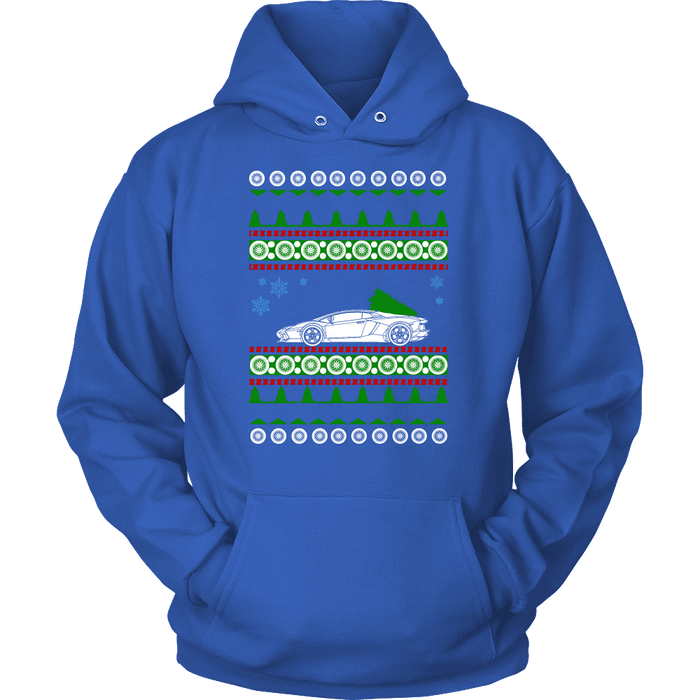 Exotic Car Ugly Christmas Sweater, hoodie and long sleeve t-shirt Lamborghini Aventador sweatshirt