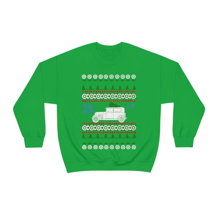 Old car like a Model A ugly Christmas Sweater Sweatshirt