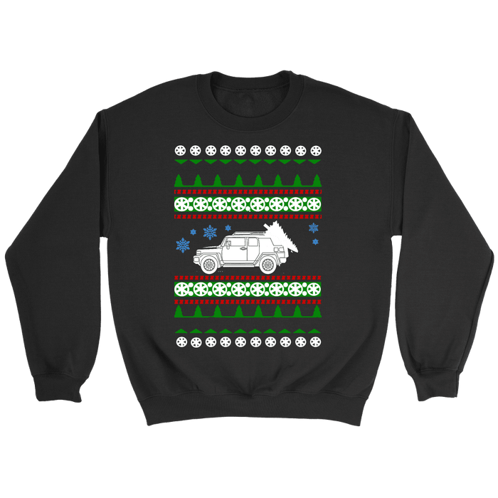 Toyota FJ Cruiser Ugly Christmas Sweater Holiday party shirt and Hoodie sweatshirt