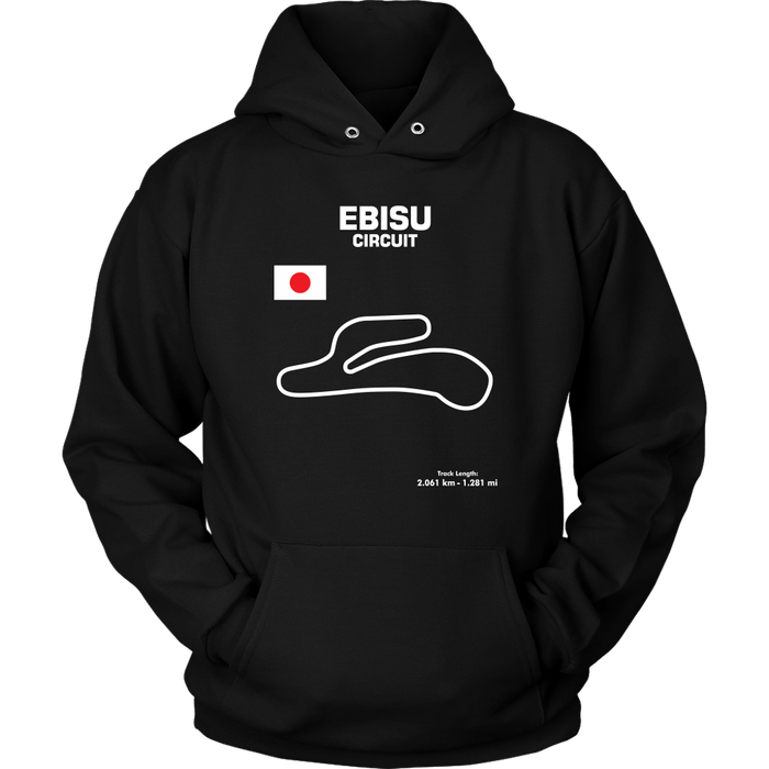 Ebisu Circuit Japan Race Track Outline Series t-shirt or Hoodie