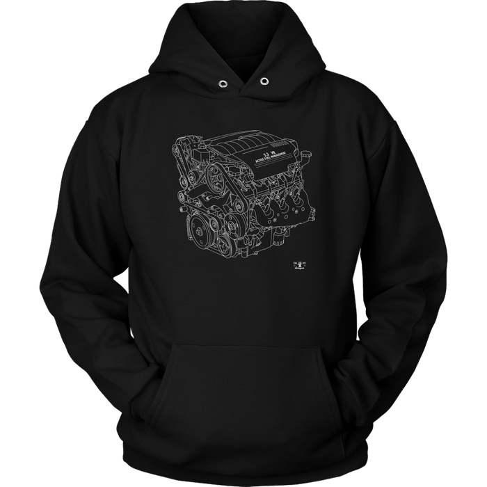 Engine Blueprint Series LS4 T-shirt or Hoodie