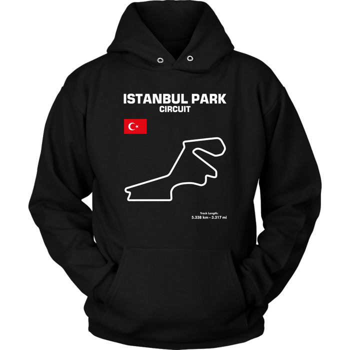 Istanbul Park Circuit Track Outline Series T-shirt and Hoodie