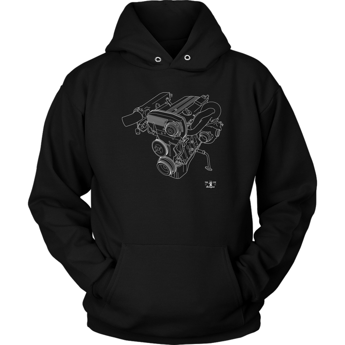 Engine Blueprint Series Nissan CA18DET T-shirt or Hoodie