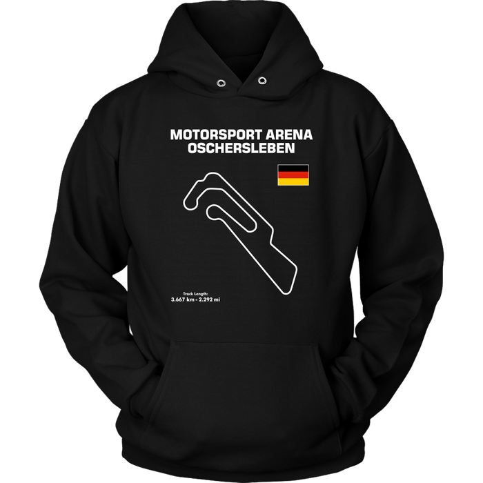 Motorsport Arena Oschersleben Track Outline Series T-shirt and Hoodie