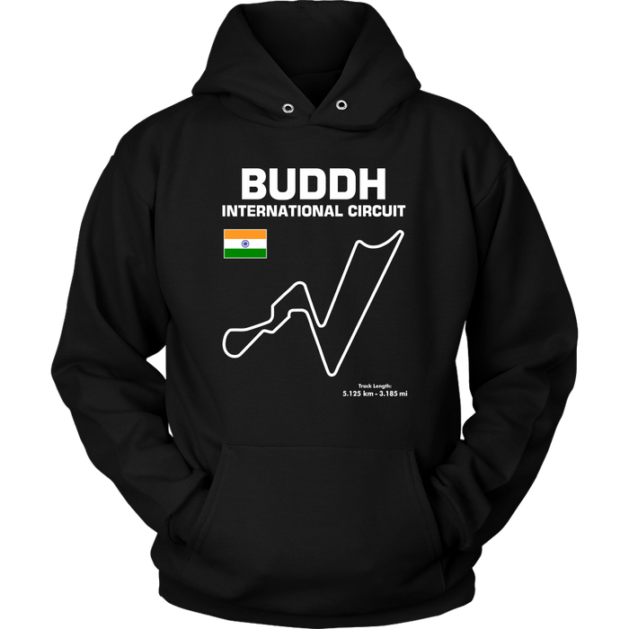 Buddh International Circuit Racetrack Outline Series T-shirt and Hoodie