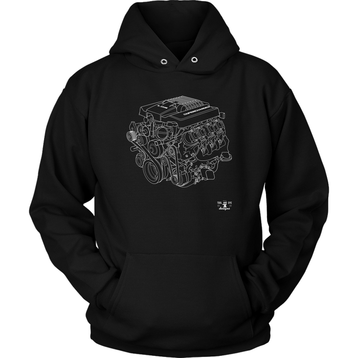 Engine Blueprint Series LSA V8 T-shirt or Hoodie