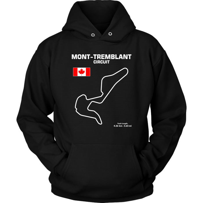 Mont-Tremblant Circuit Track Outline Series T-shirt and Hoodie