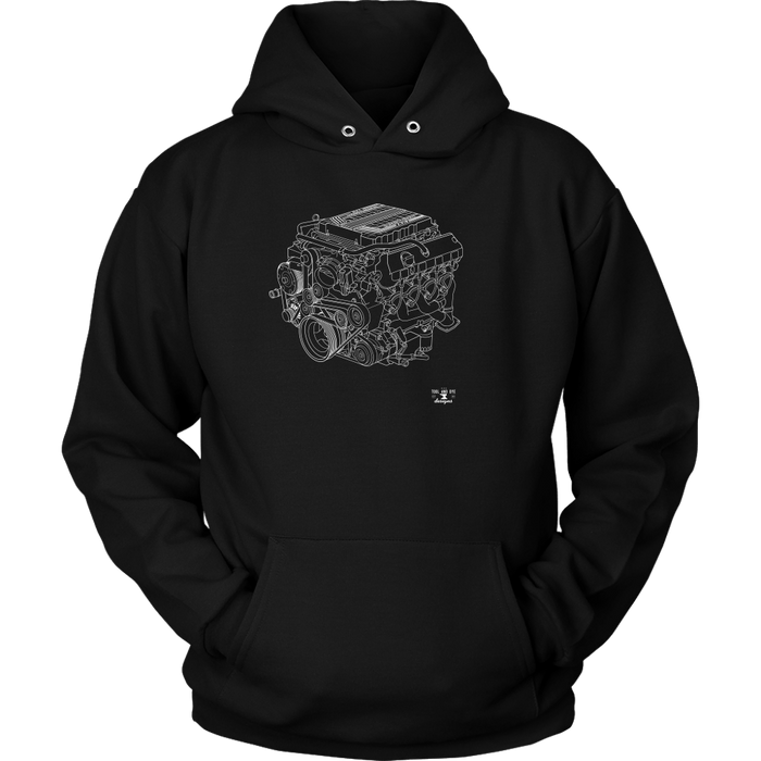 Engine Blueprint Series V8 ZL1 Camaro LT4 T-shirt and Hoodie