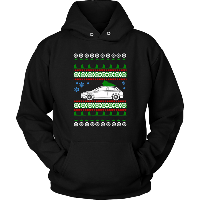 European Car Hatchback C30 Swedish Car like a  Ugly Christmas Sweater sweatshirt