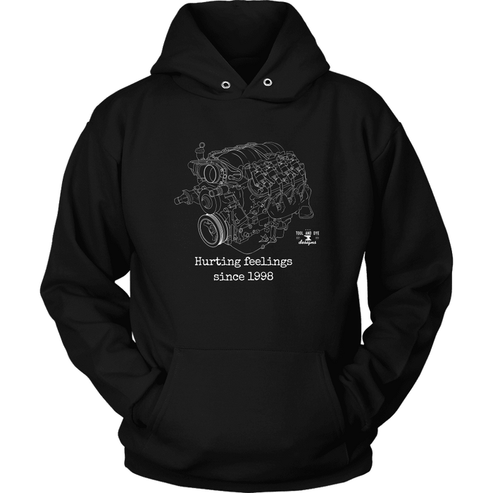 LS3 Engine Illustration Hurting Feelings T-shirt 2nd design