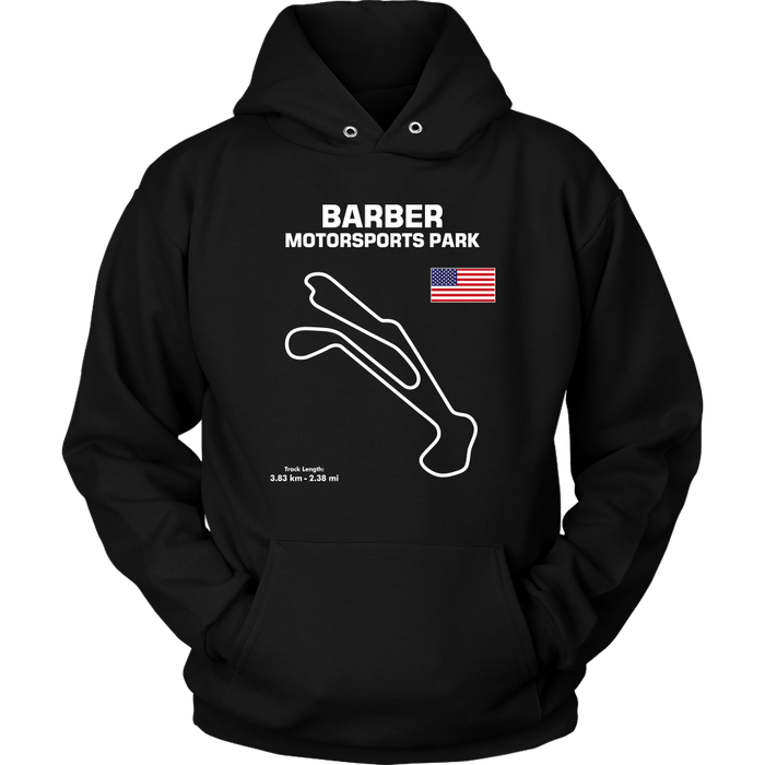 Track Outline Series T-shirt and Hoodie Barber Motorsports Park