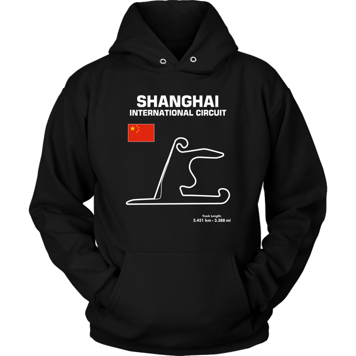 Shanghai International Circuit Race Track Outline Series T-shirt or Hoodie