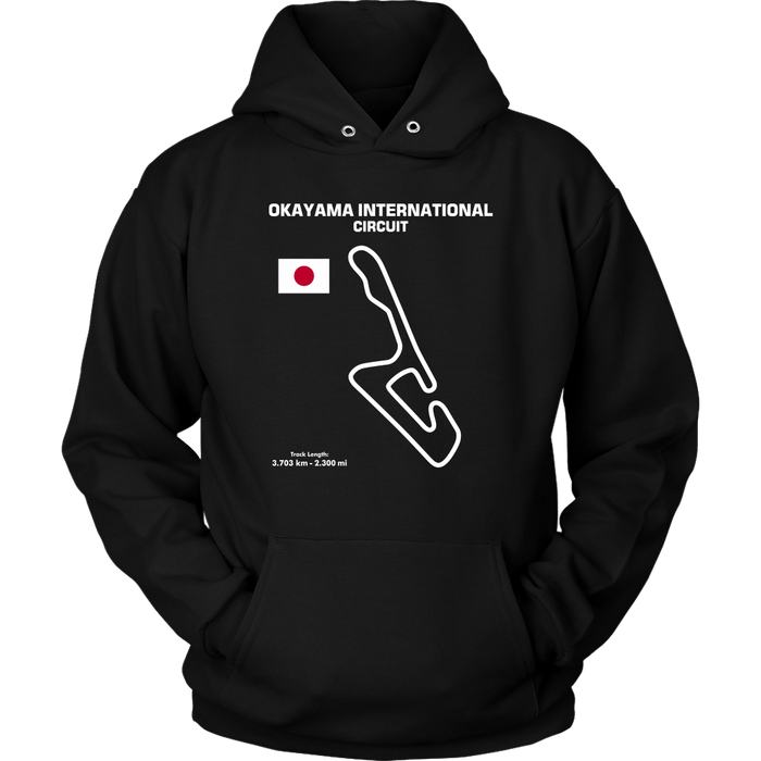 Okayama International Circuit Track Outline Series T-shirt and Hoodie